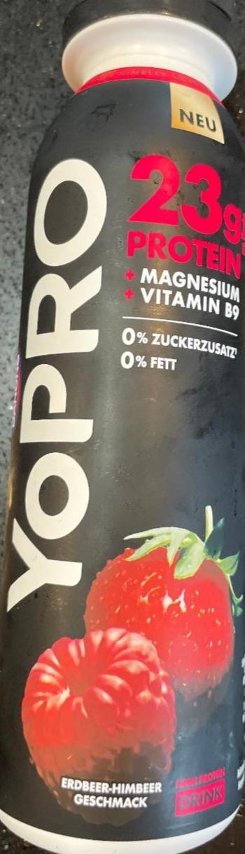 Zdjęcia - Yopro erdbeer himbeer drink Danone