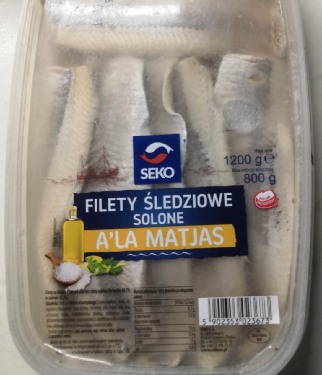 Zdjęcia - SEKO XXL Filety śledziowe solone a'la matjas 1200 g