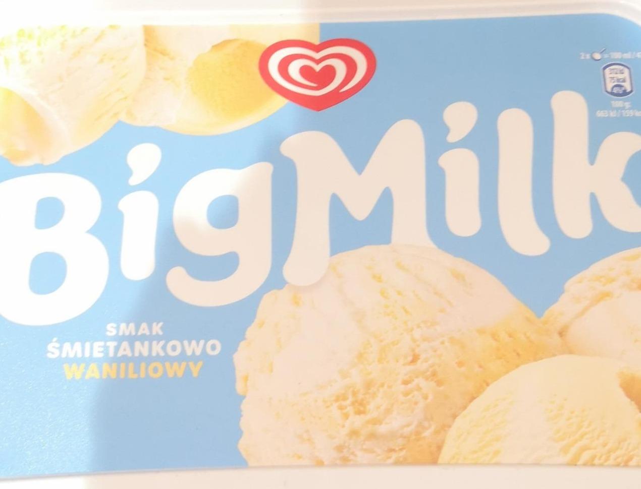 Zdjęcia - Big Milk lody smak śmietankowo waniliowy Algida