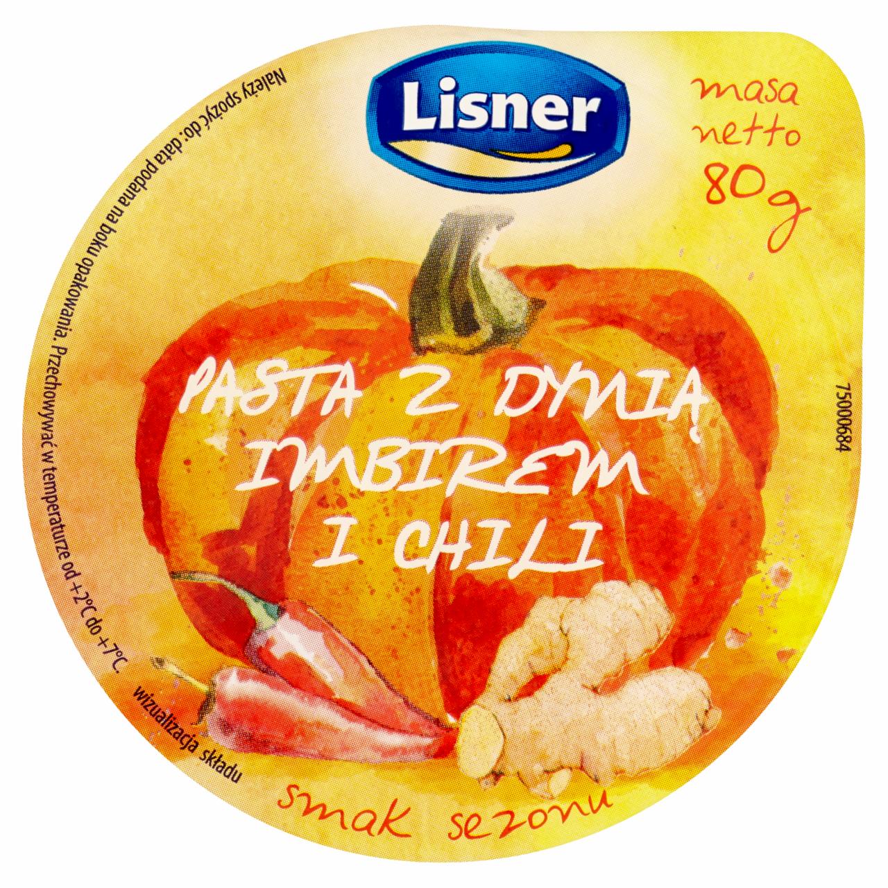 Zdjęcia - Lisner Pasta z dynią imbirem i chili 80 g