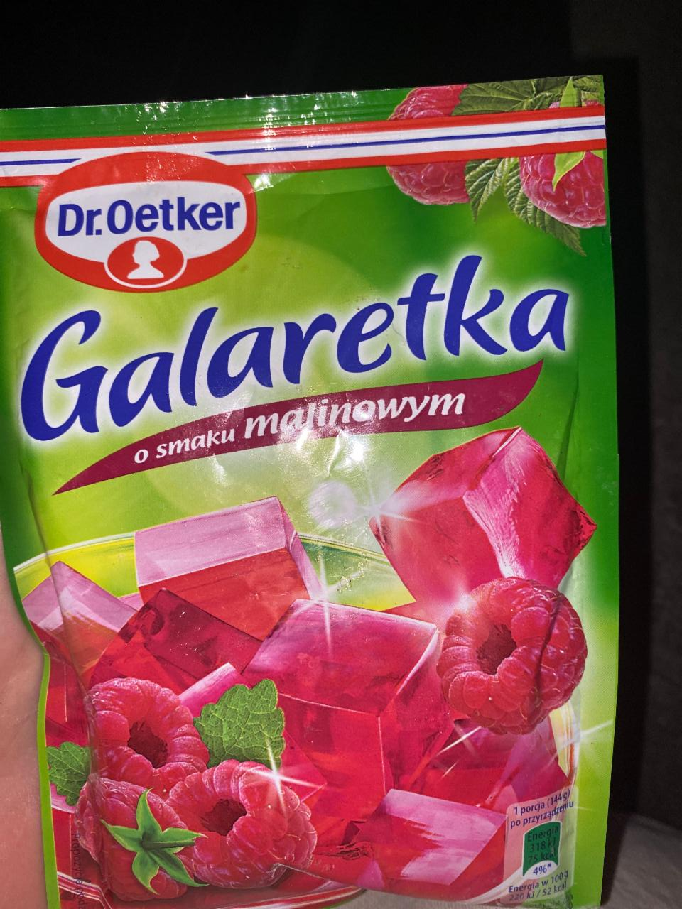 Zdjęcia - Galaretka o smaku malinowym Dr.Oetker