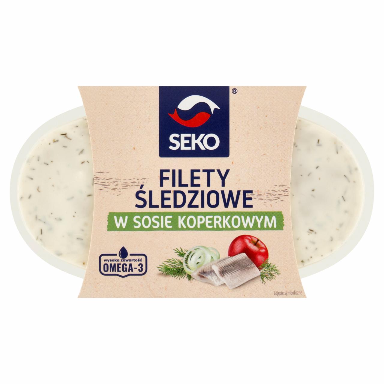 Zdjęcia - Seko Filety śledziowe w sosie koperkowym 250 g