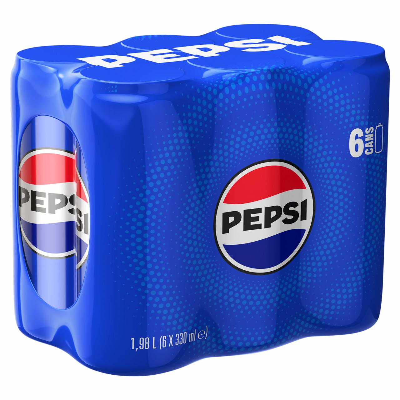 Zdjęcia - Pepsi-Cola Napój gazowany o smaku cola 1,98 l (6 x 330 ml)