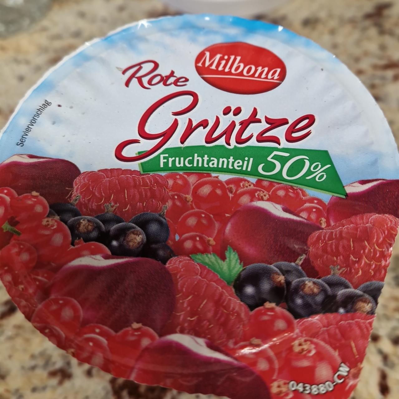 Zdjęcia - Rote grütze fruchtanteil 50% Milbona