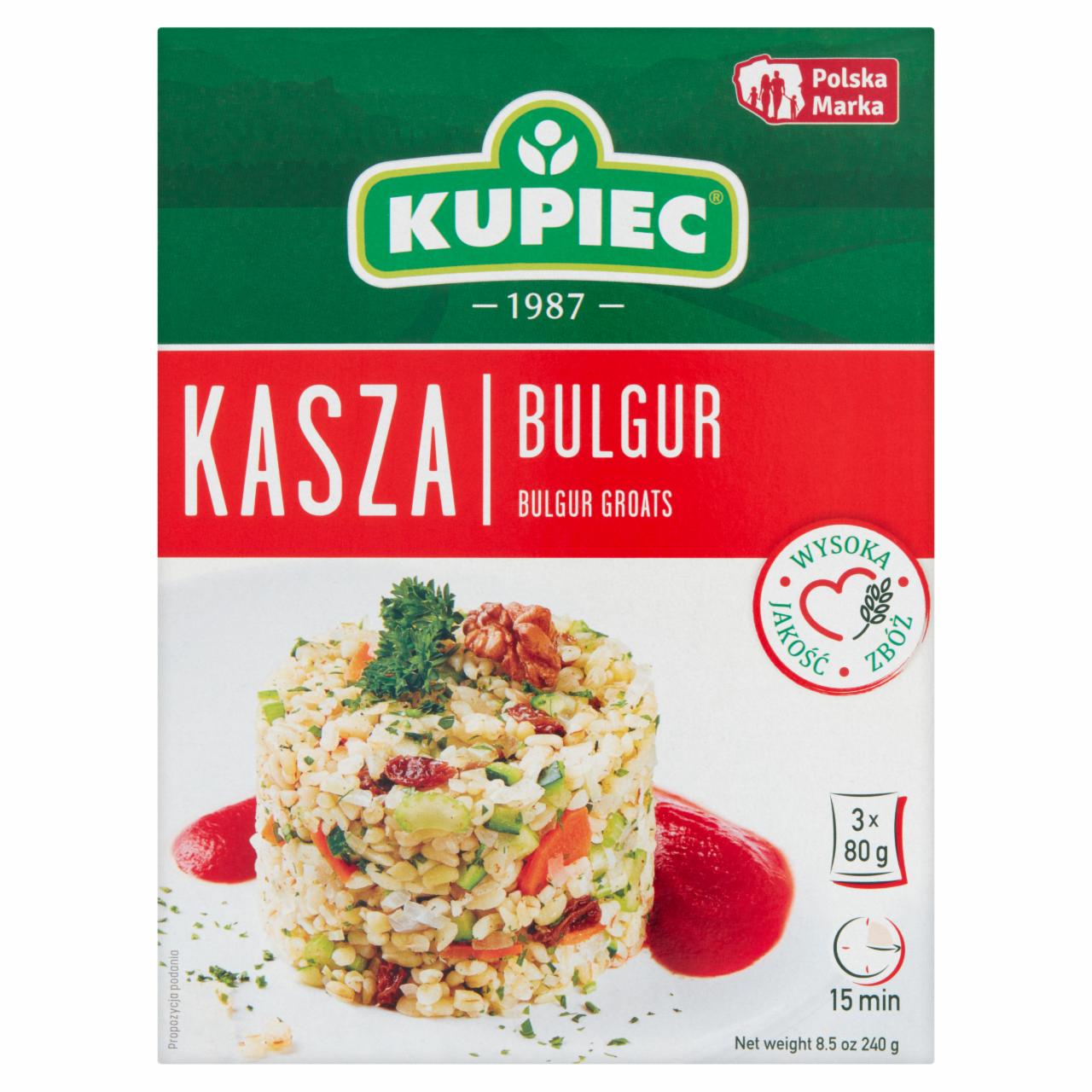 Zdjęcia - Kupiec Kasza bulgur 240 g (3 x 80 g)