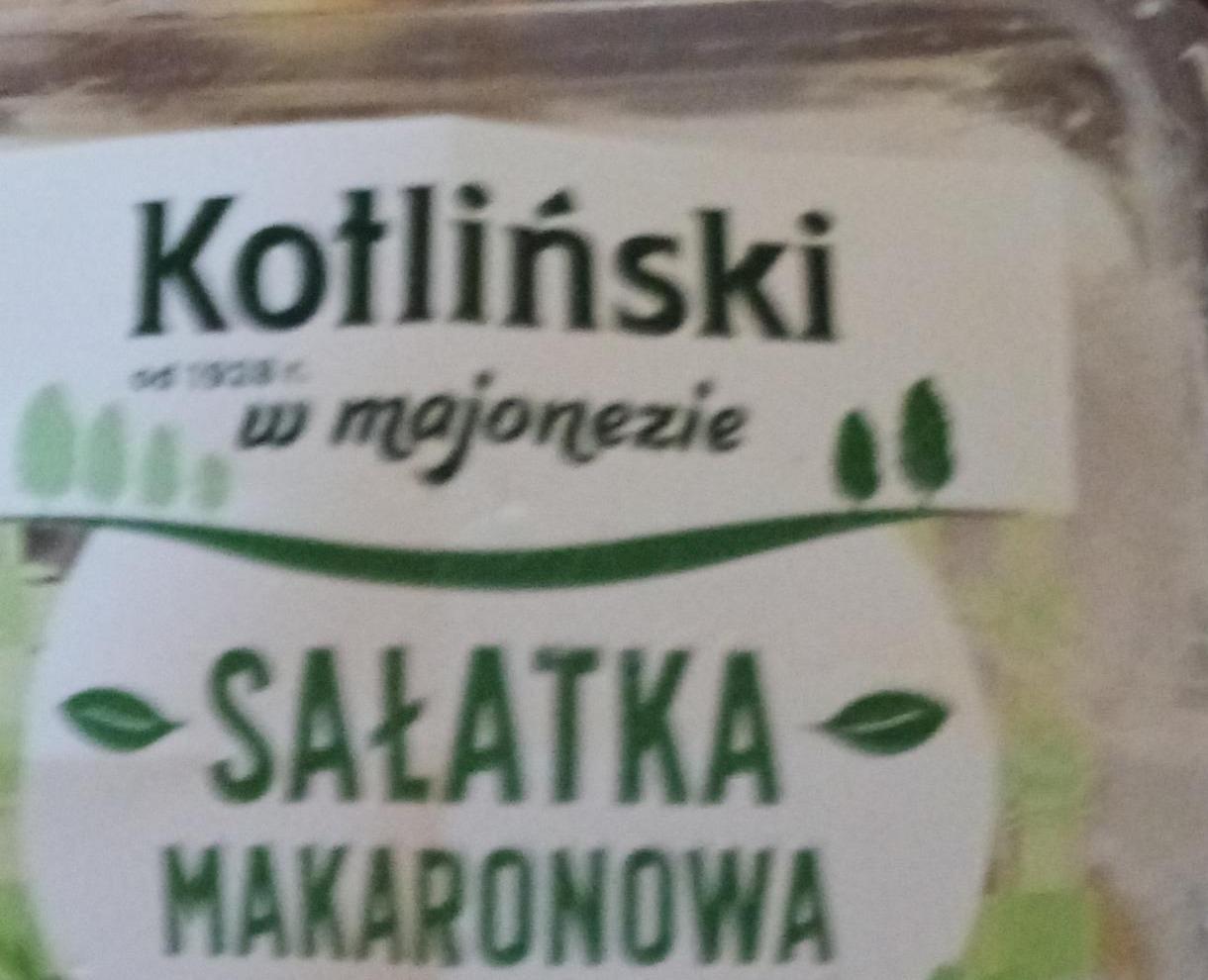 Zdjęcia - Sałatka makaronowa w majonezie Kotliński