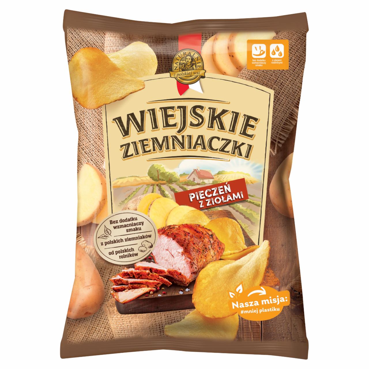 Zdjęcia - Chipsy ziemniaczane pieczeń z ziołami Wiejskie Ziemniaczki