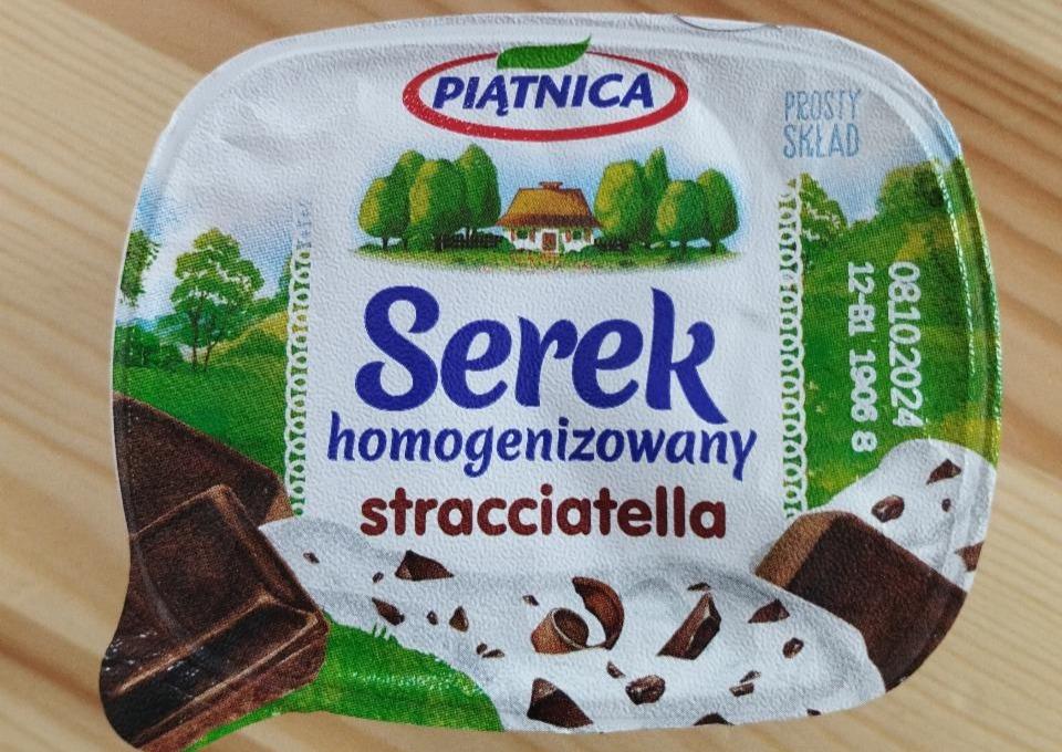 Zdjęcia - Serek homogenizowany straciatella Piątnica