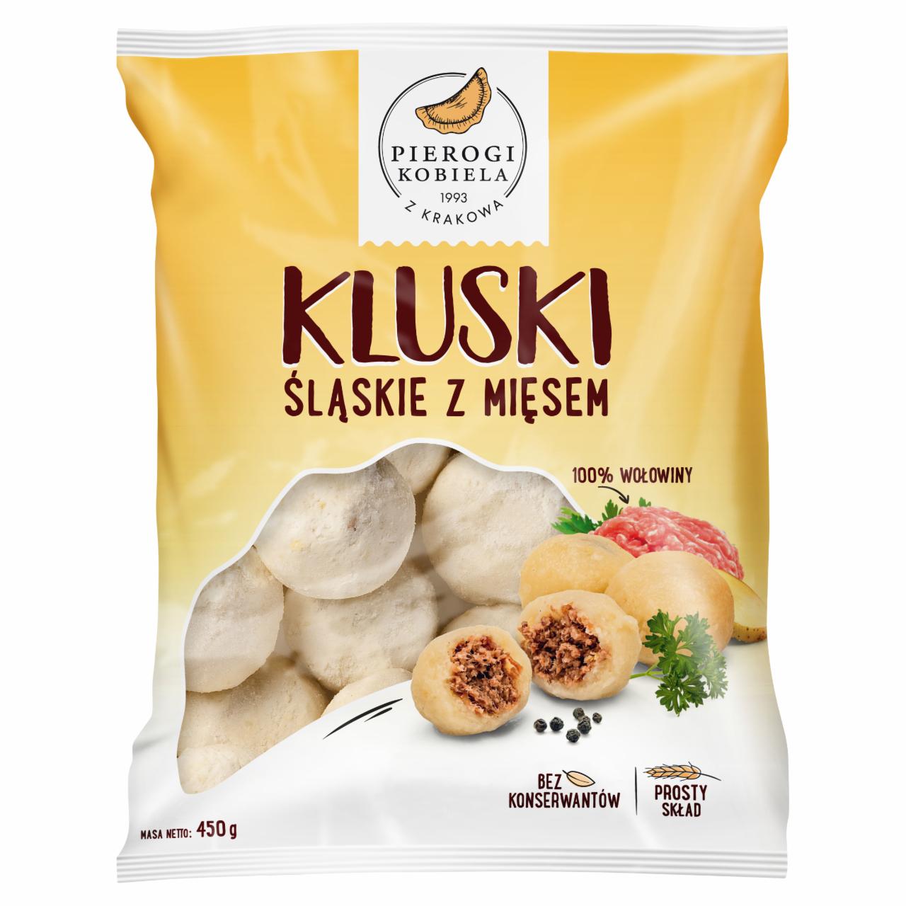 Zdjęcia - Pierogi Kobiela Kluski śląskie z mięsem 500 g