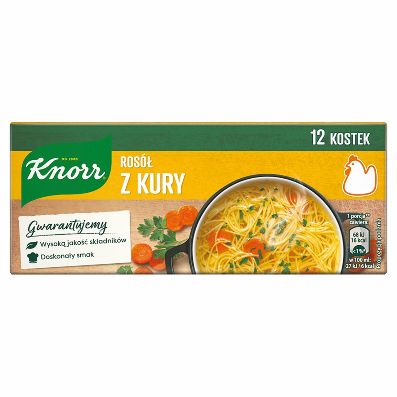 Zdjęcia - Knorr Rosół z kury 120 g (12 x 10 g)