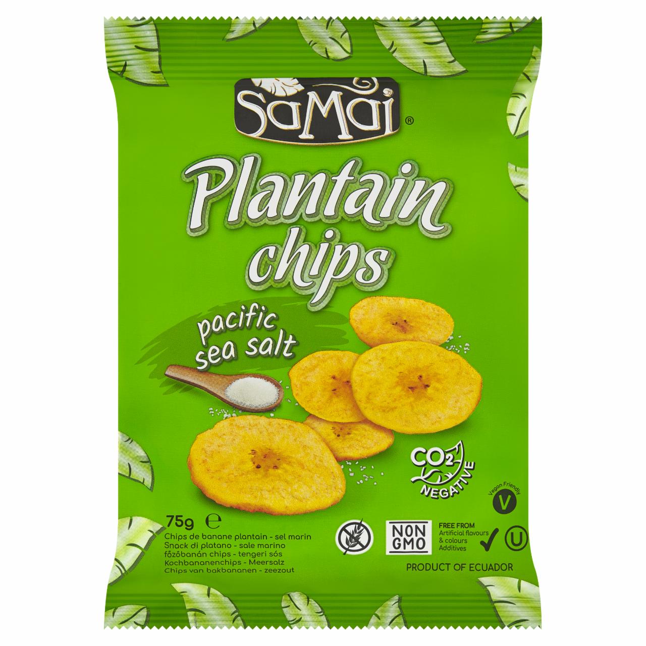 Zdjęcia - Samai Chipsy bananowe z solą morską 75 g