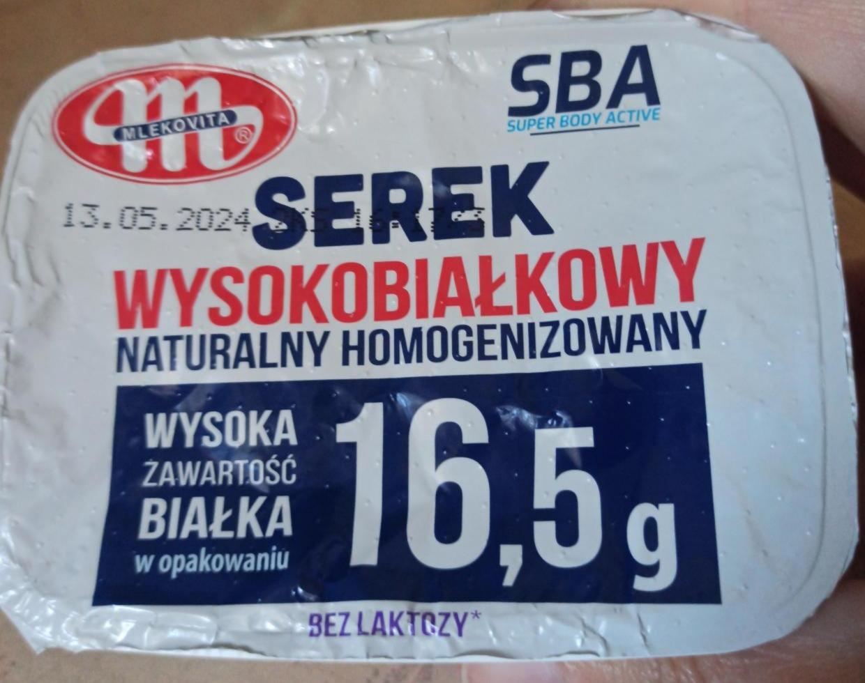 Zdjęcia - Super body active serek wysokobiałkowy bez laktozy Mlekovita