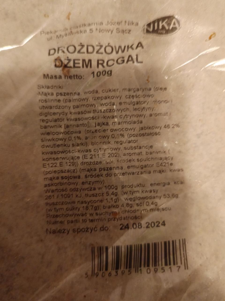 Zdjęcia - Drożdżówka dżem rogal Nika