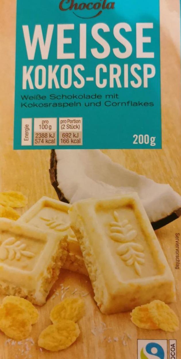 Zdjęcia - Weisse kokos-crisp Chocola