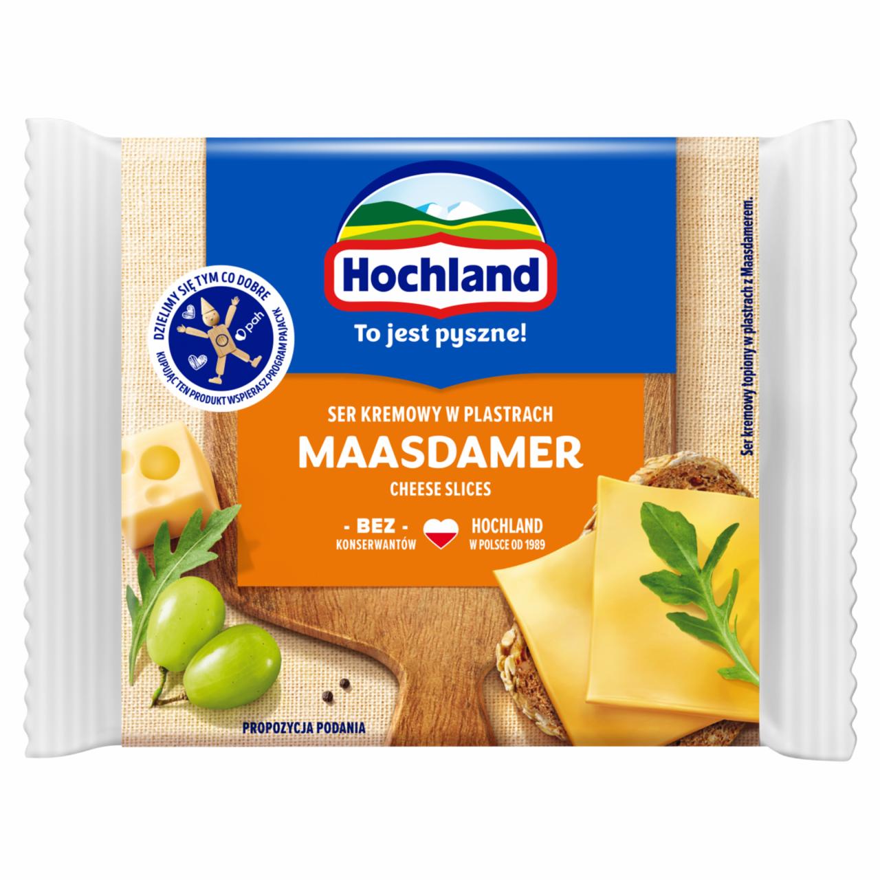 Zdjęcia - Hochland Ser kremowy w plastrach maasdamer 130 g