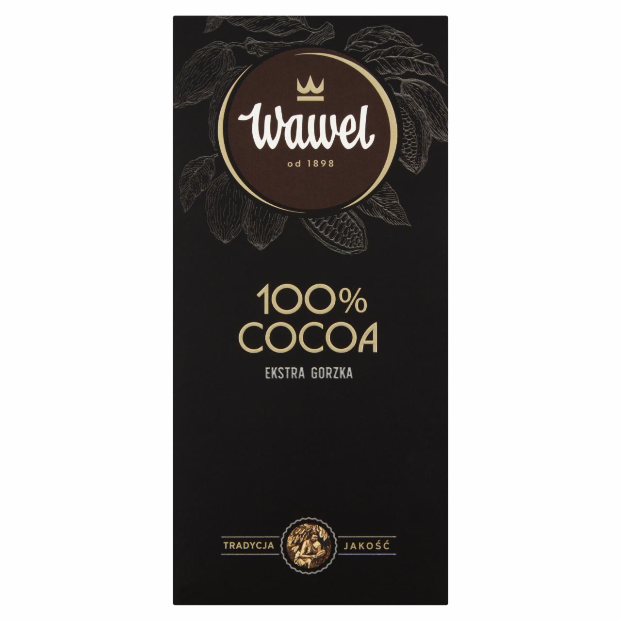 Zdjęcia - Wawel Tabliczka ekstra gorzka 100 % cocoa 80 g