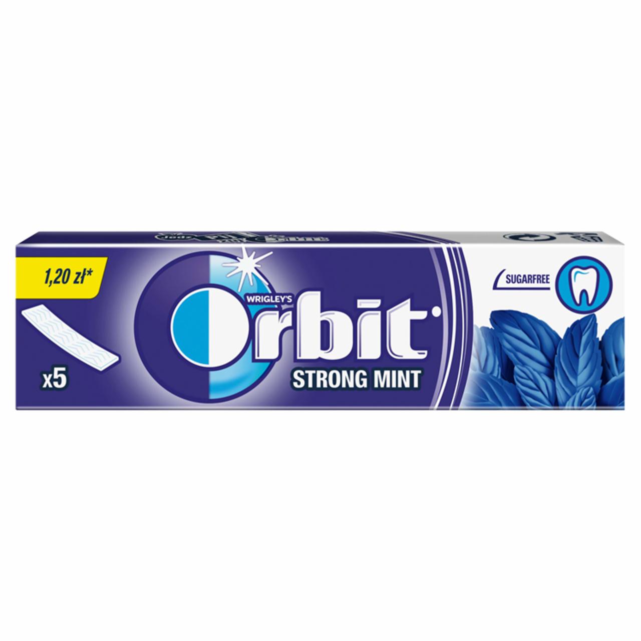 Zdjęcia - Orbit Strong Mint Guma do żucia bez cukru 13 g (5 listków)