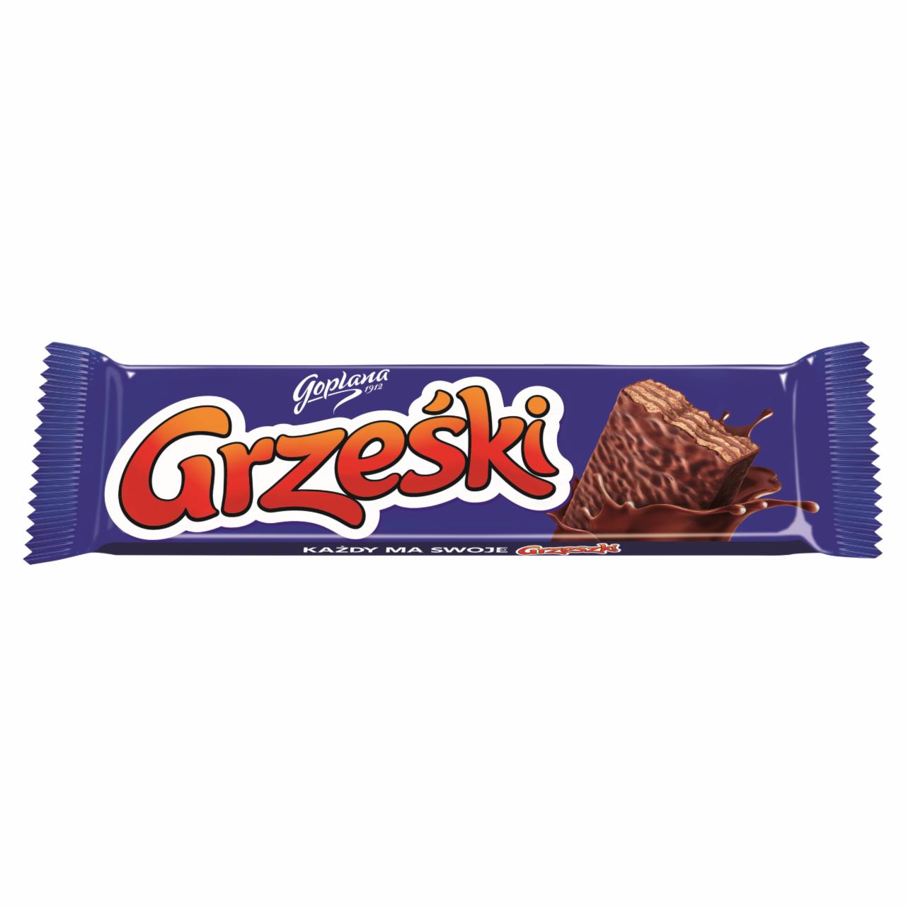 Zdjęcia - Grześki Wafel przekładany kremem kakaowym w czekoladzie 36 g