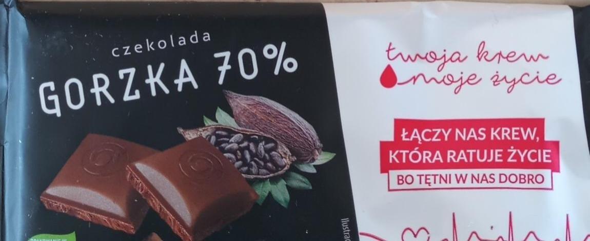 Zdjęcia - Czekolada gorzka 70% Twoja krew moje życie