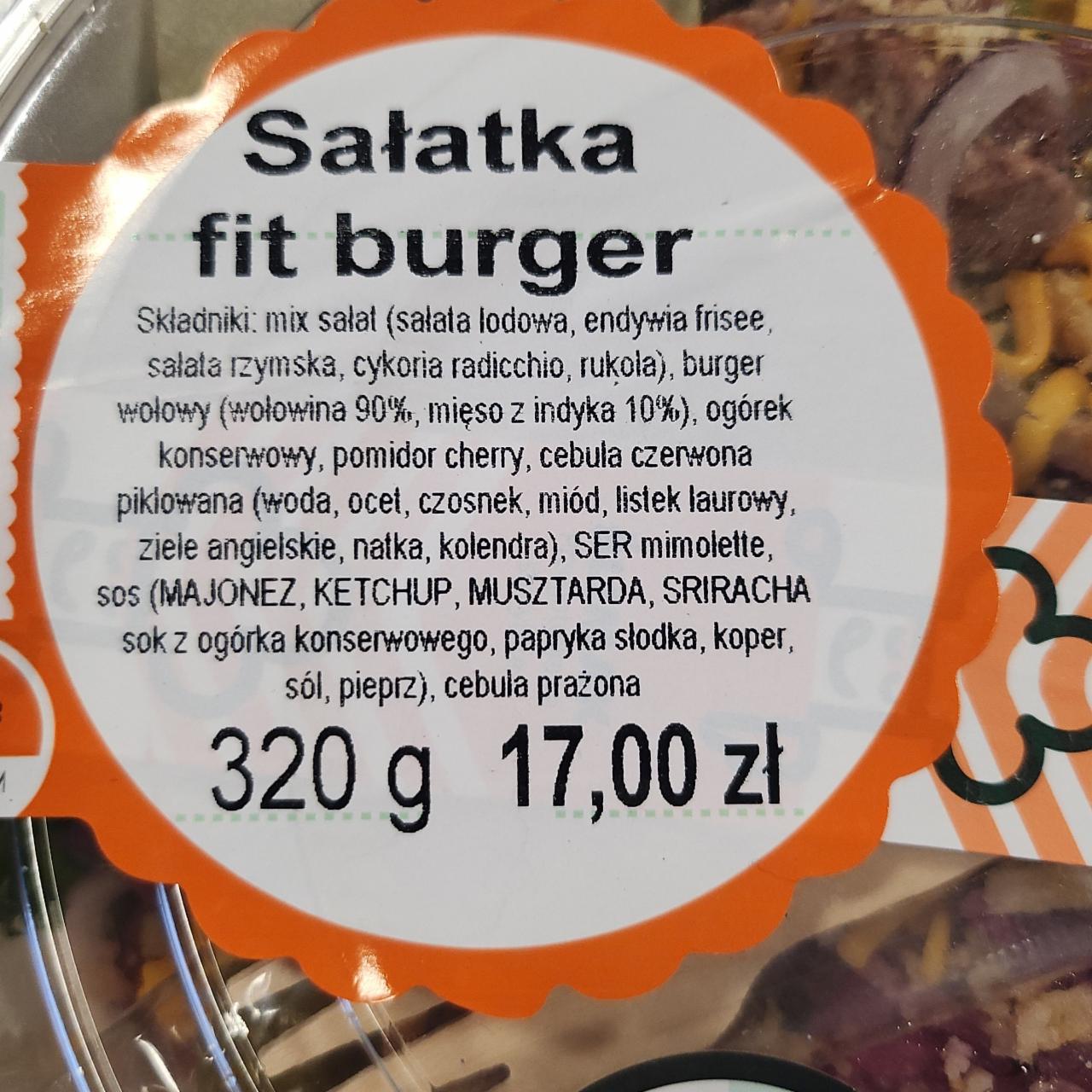 Zdjęcia - Sałatka fit burger Ślimak