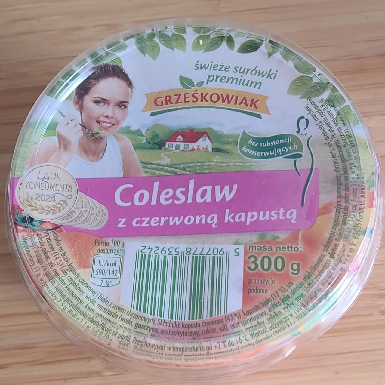 Zdjęcia - Coleslaw z czerwoną kapustą Grześkowiak