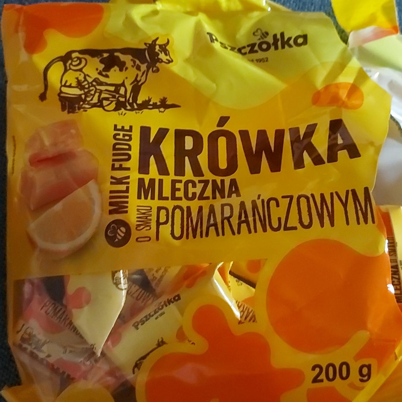 Zdjęcia - Krówka mleczna o smaku pomarańczowym Pszczółka