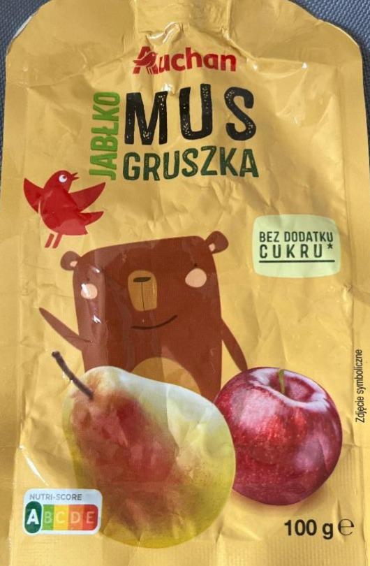 Zdjęcia - Mus jabłko gruszka Auchan