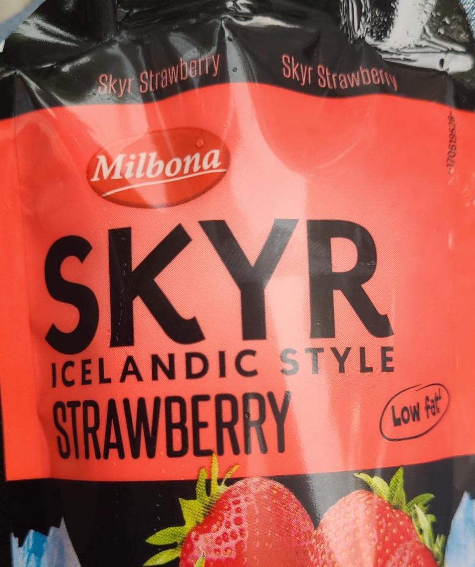 Zdjęcia - Skyr strawberry Milbona