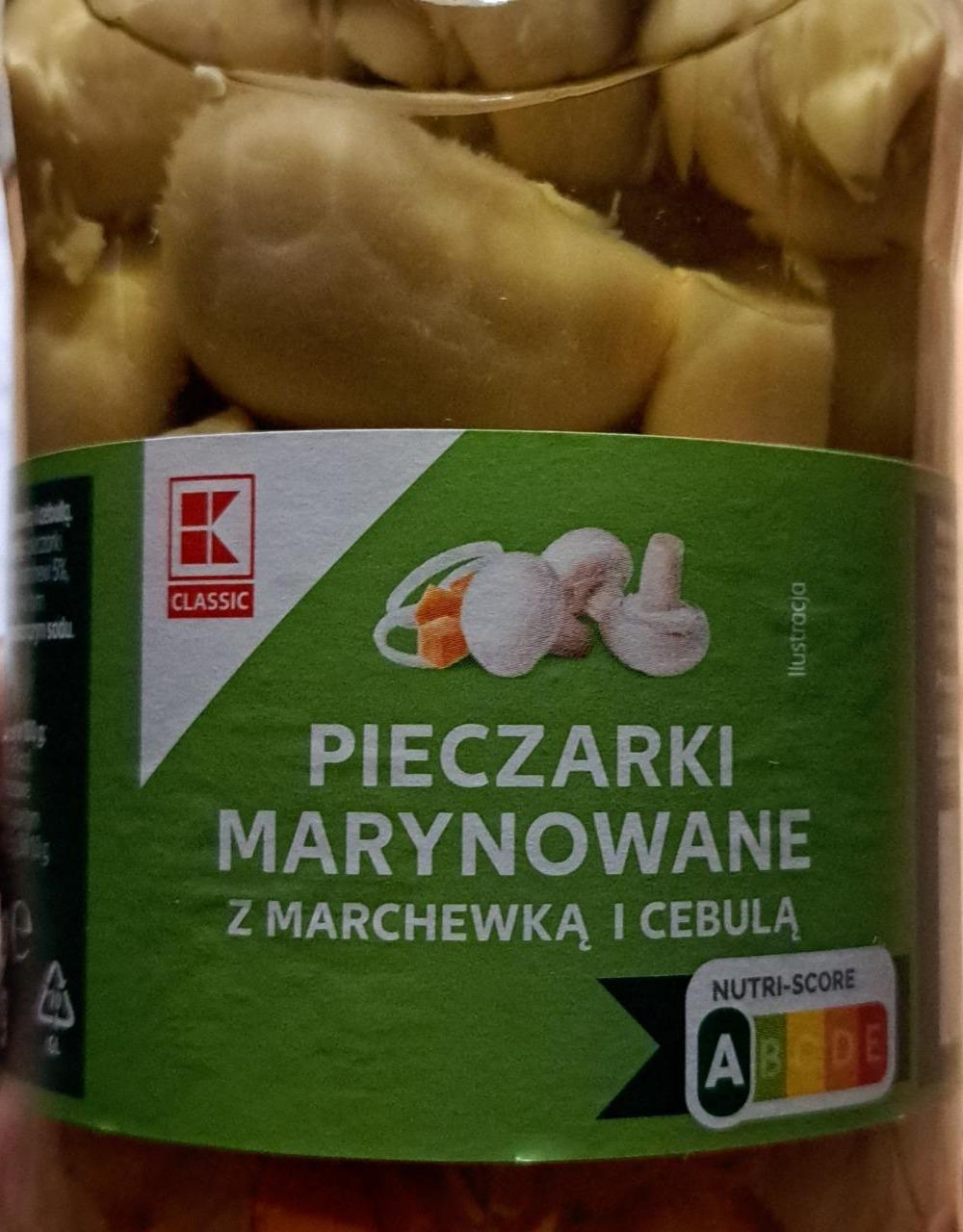 Zdjęcia - Pieczarki marynowane z marchewką i cebulą K-Classic