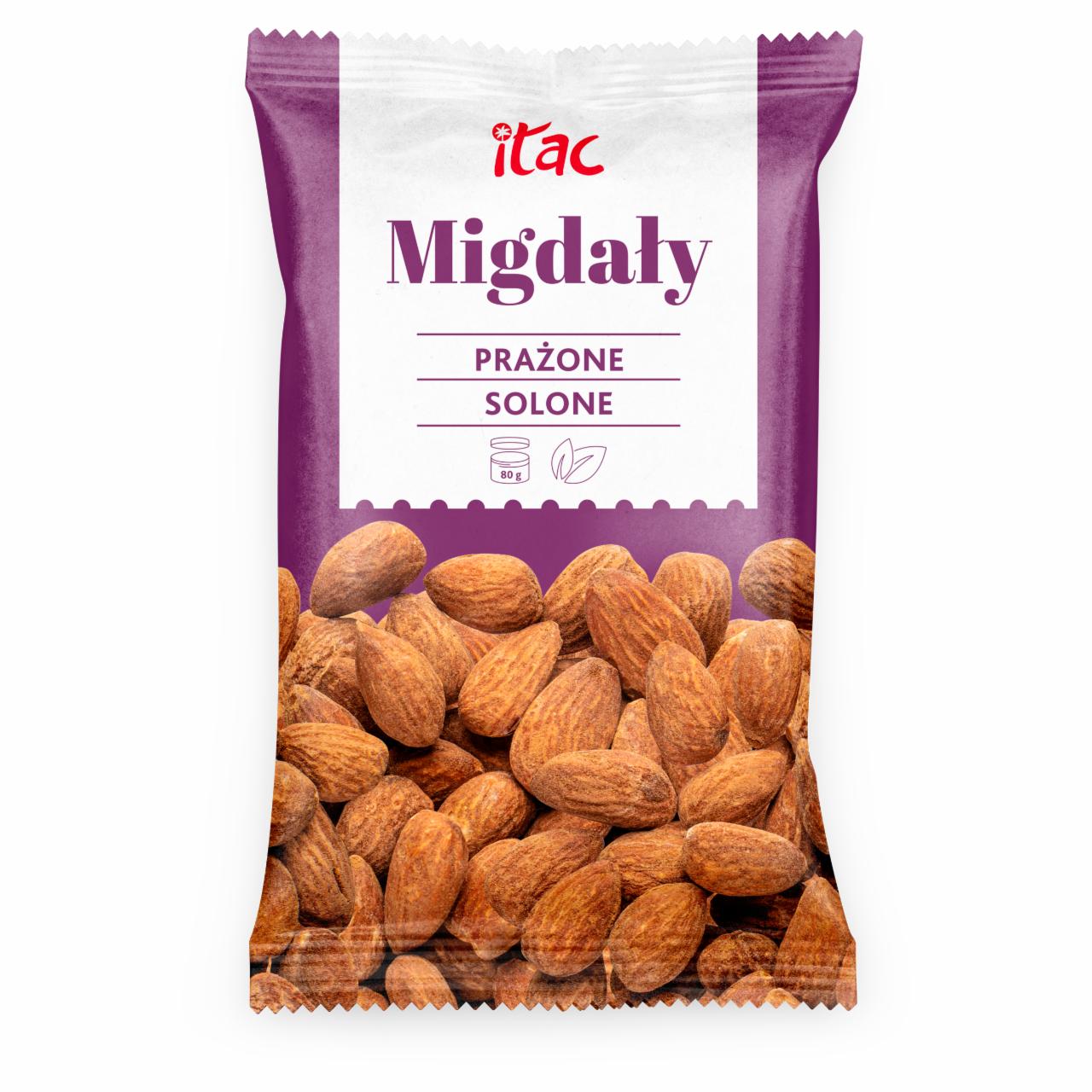 Zdjęcia - Itac Migdały prażone solone 80 g