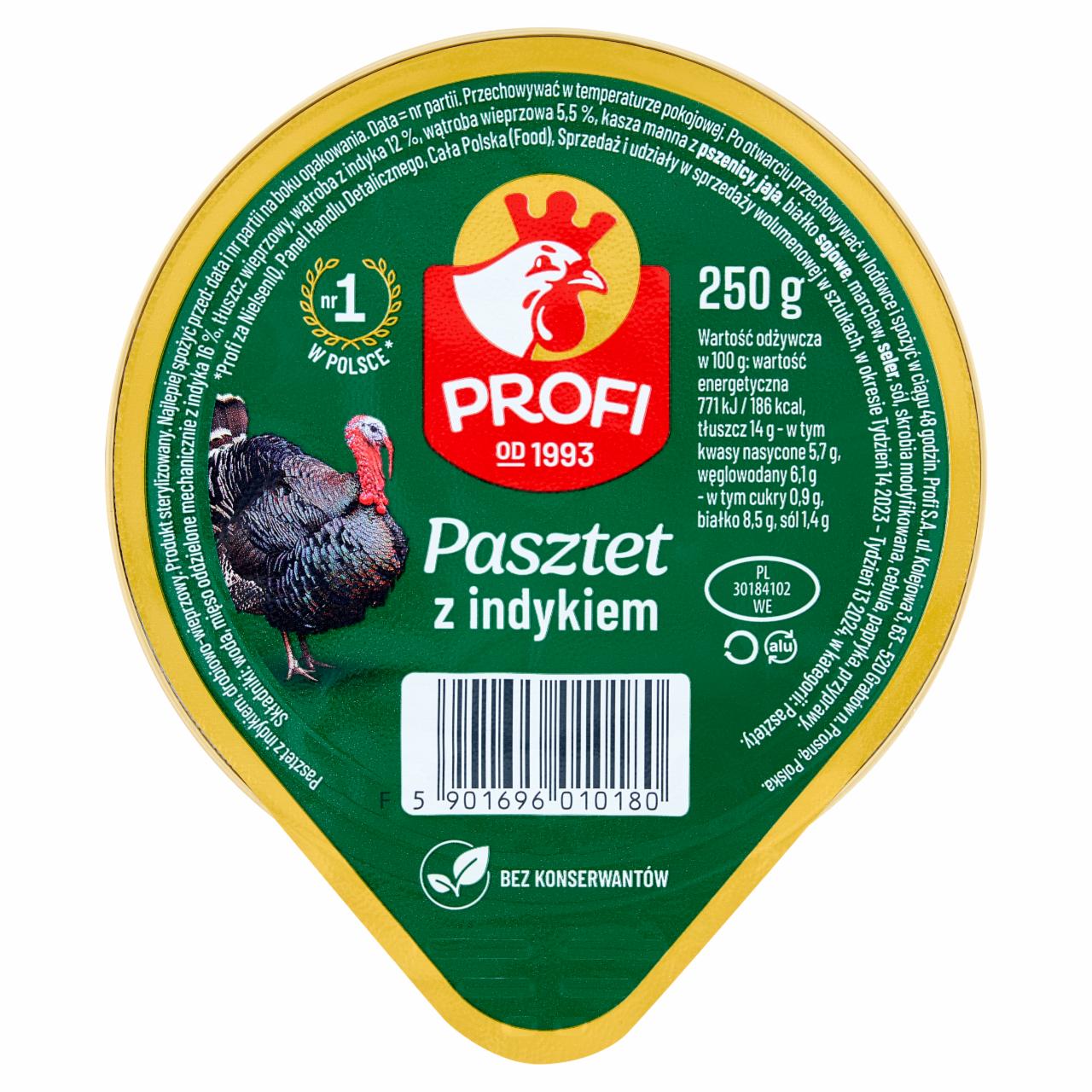 Zdjęcia - Profi Pasztet z indykiem 250 g