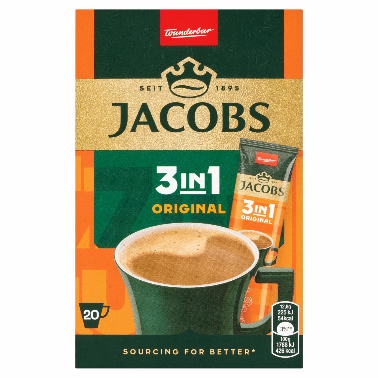 Zdjęcia - Jacobs 3in1 Oryginal Rozpuszczalny napój kawowy 252 g (20 x 12,6 g)