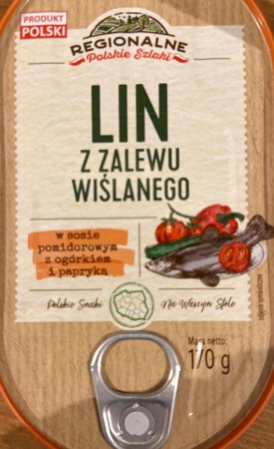 Zdjęcia - Lin z zalewu wiślanego w sosie pomidorowym z ogórkiem i papryką Regionalne Polskie Szlaki