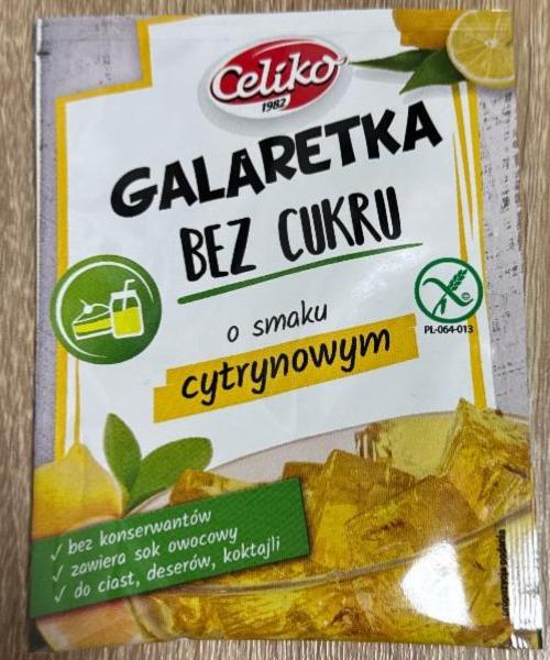 Zdjęcia - Galaretka bez cukru o smaku cytrynowym Celiko