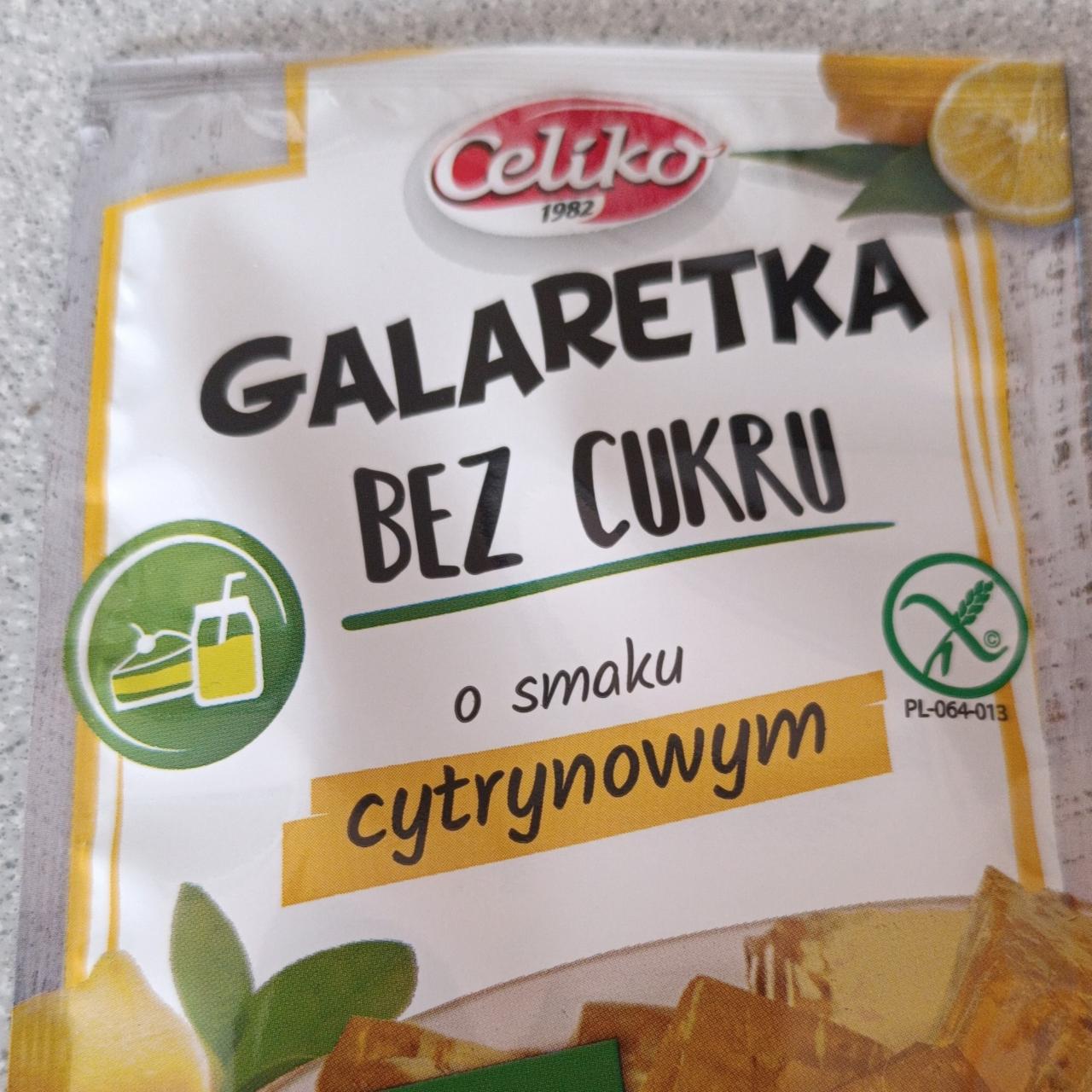 Zdjęcia - Galaretka bez cukru o smaku cytrynowym Celiko