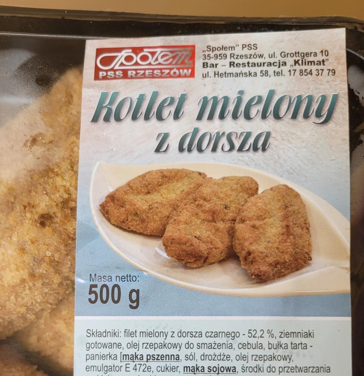 Zdjęcia - Kotlet mielony z dorsza Społem Rzeszów