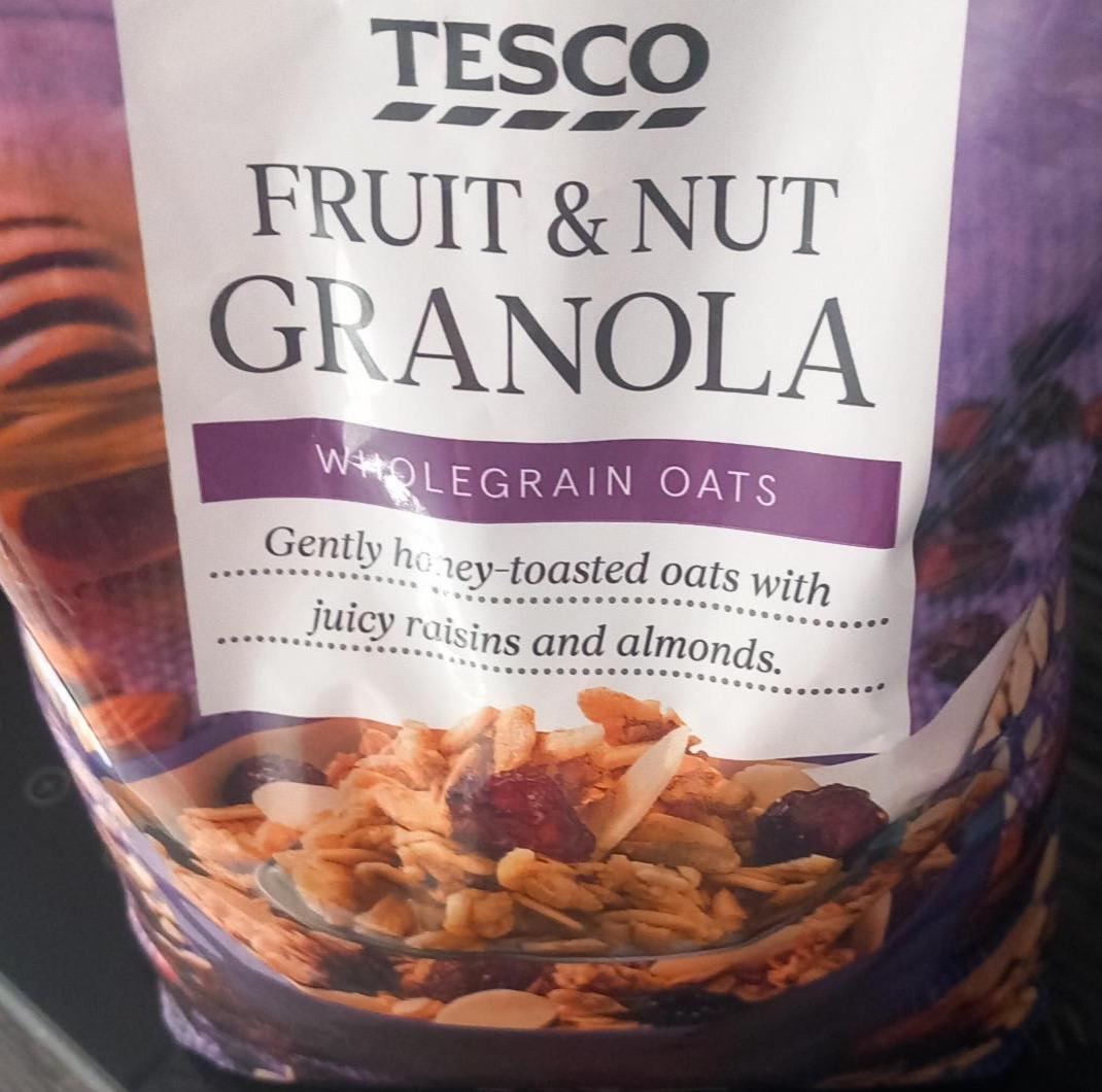 Zdjęcia - Fruit & nut granola wholegrain oats Tesco