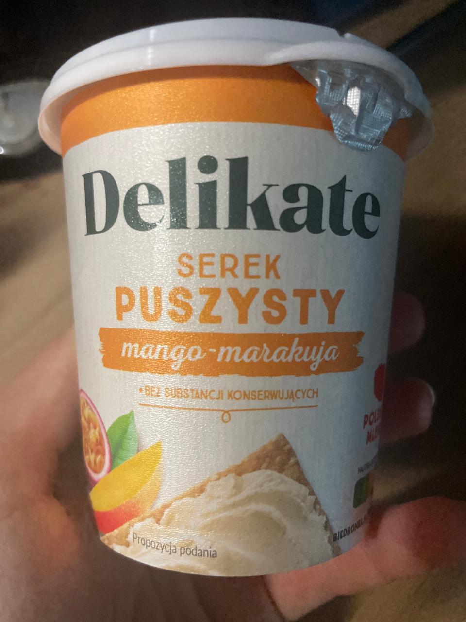 Zdjęcia - Serek puszysty mango-marakuja Delikate