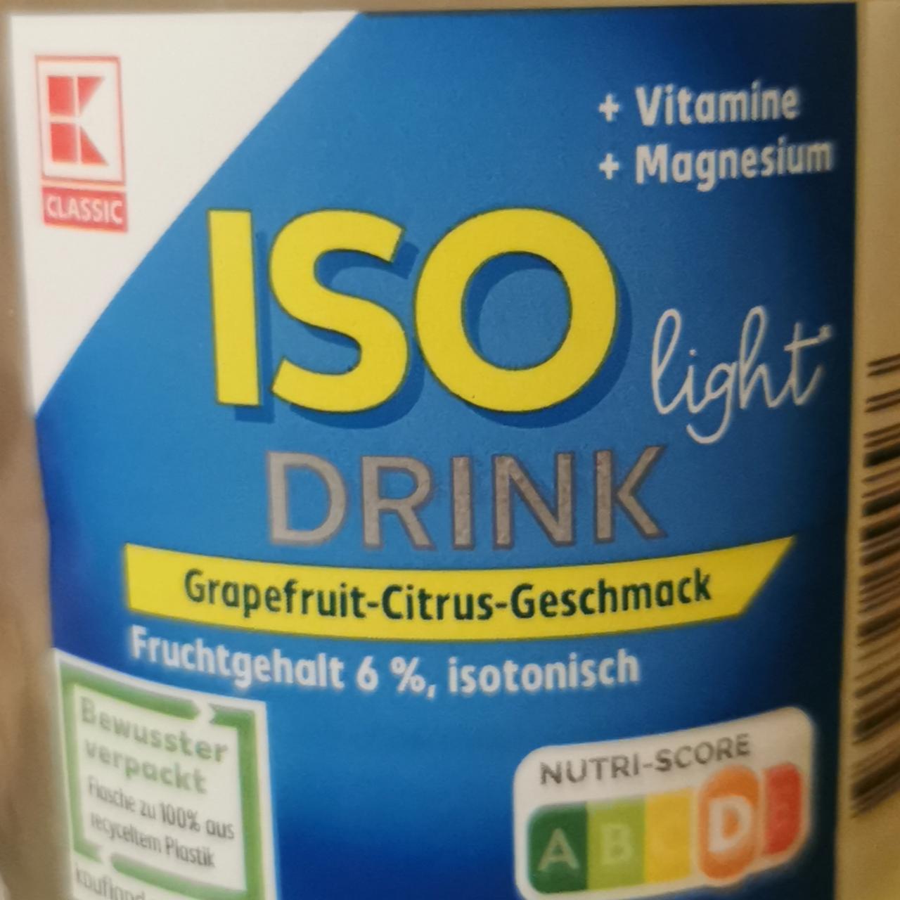 Zdjęcia - Iso light drink grapefruit citrus geschmack K-Classic