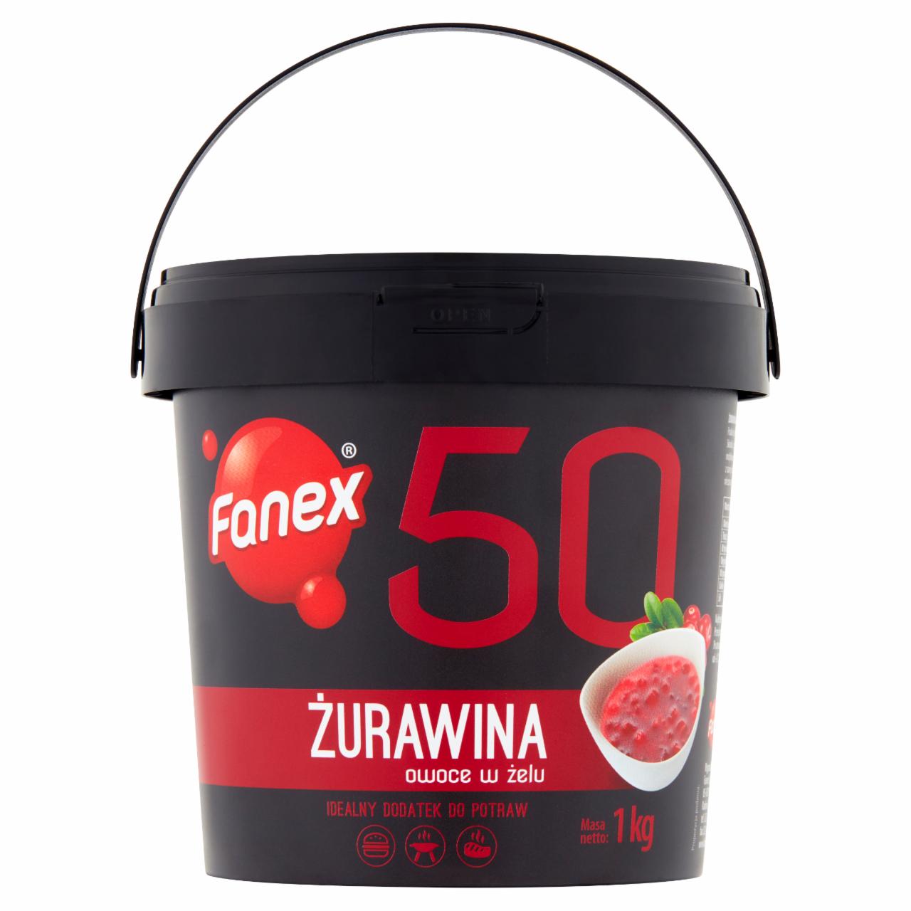 Zdjęcia - Fanex Żurawina owoce w żelu 1 kg