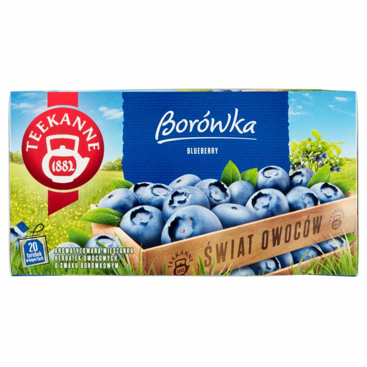 Zdjęcia - Świat Owoców Aromatyzowana herbatka owocowa borówka Teekanne