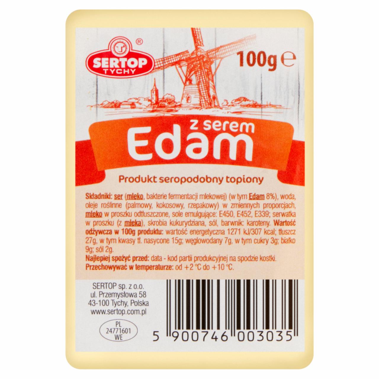 Zdjęcia - Sertop Tychy Produkt seropodobny topiony z serem edam 100 g