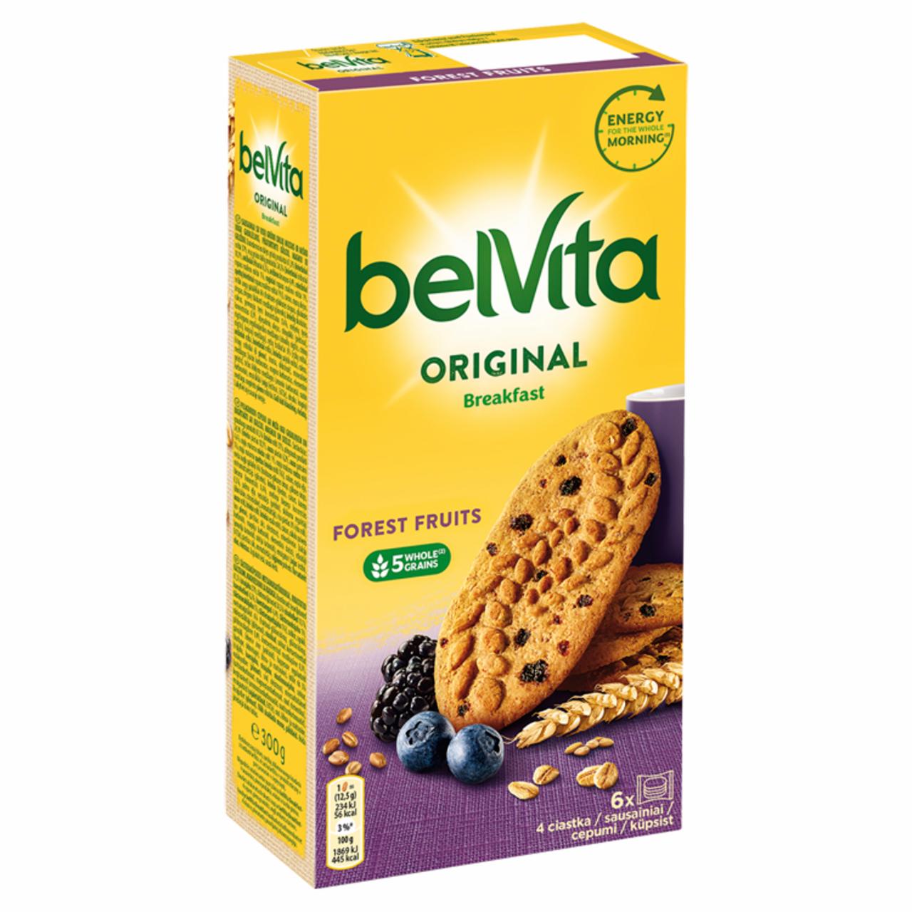 Zdjęcia - belVita Breakfast Ciastka zbożowe z owocami leśnymi 300 g