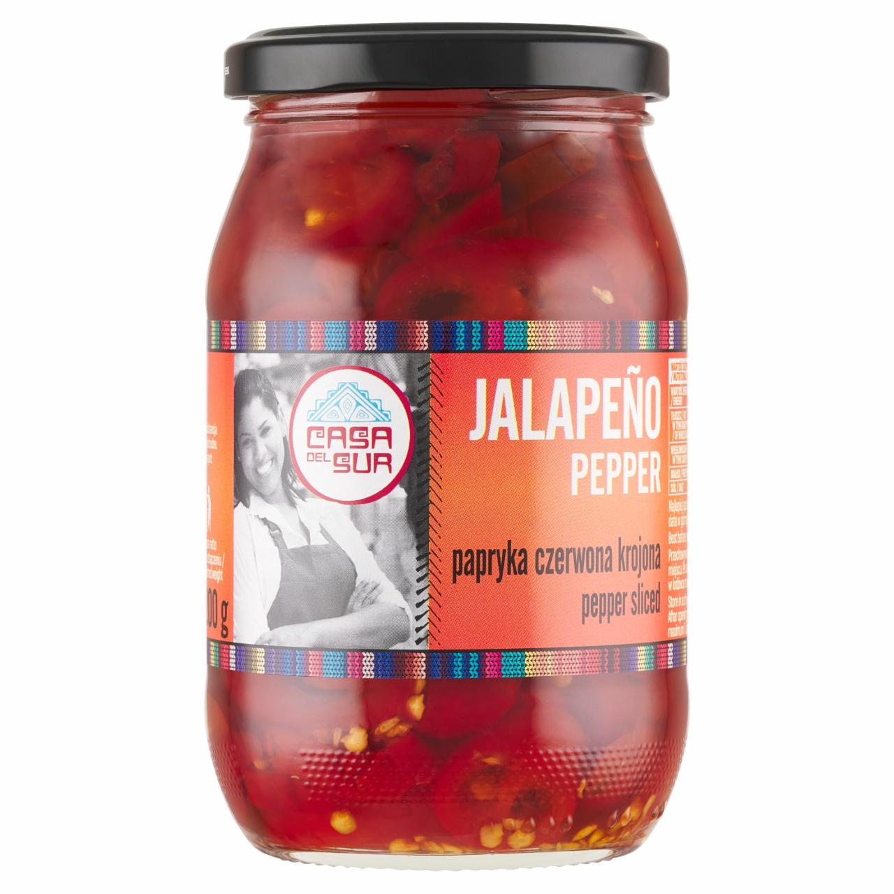 Zdjęcia - Casa del Sur Papryka czerwona krojona jalapeño 340 g