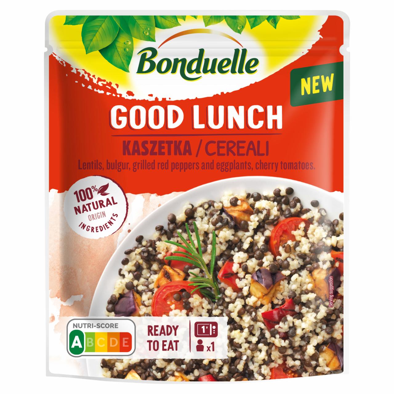 Zdjęcia - Bonduelle Good Lunch Kaszetka Mieszanka soczewicy bulguru warzyw grillowanych pomidorków 250 g