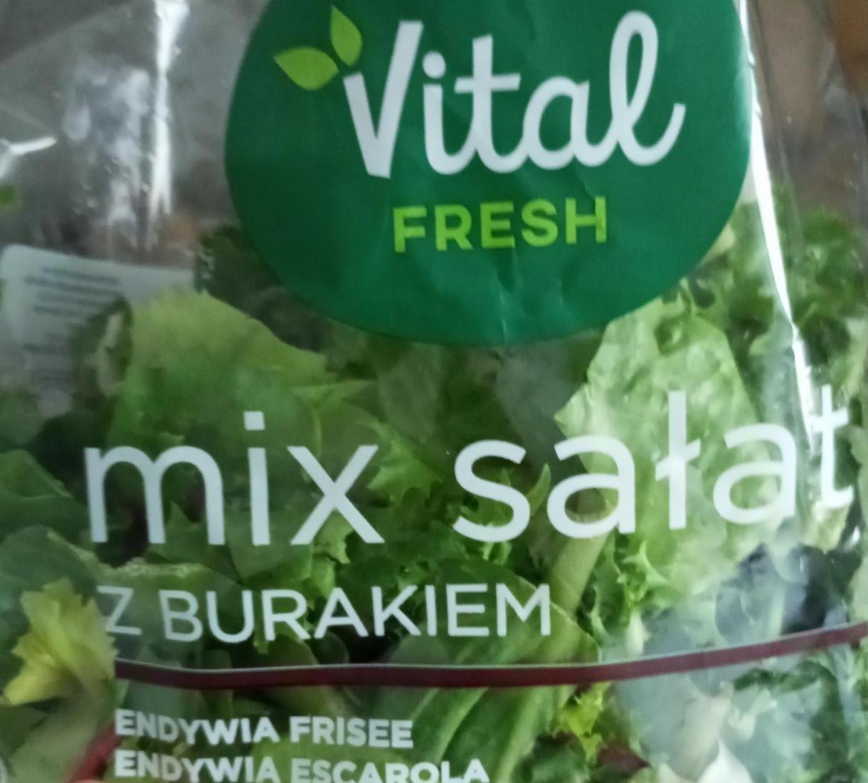 Zdjęcia - Mix sałat z burakiem 150g Vital Fresh