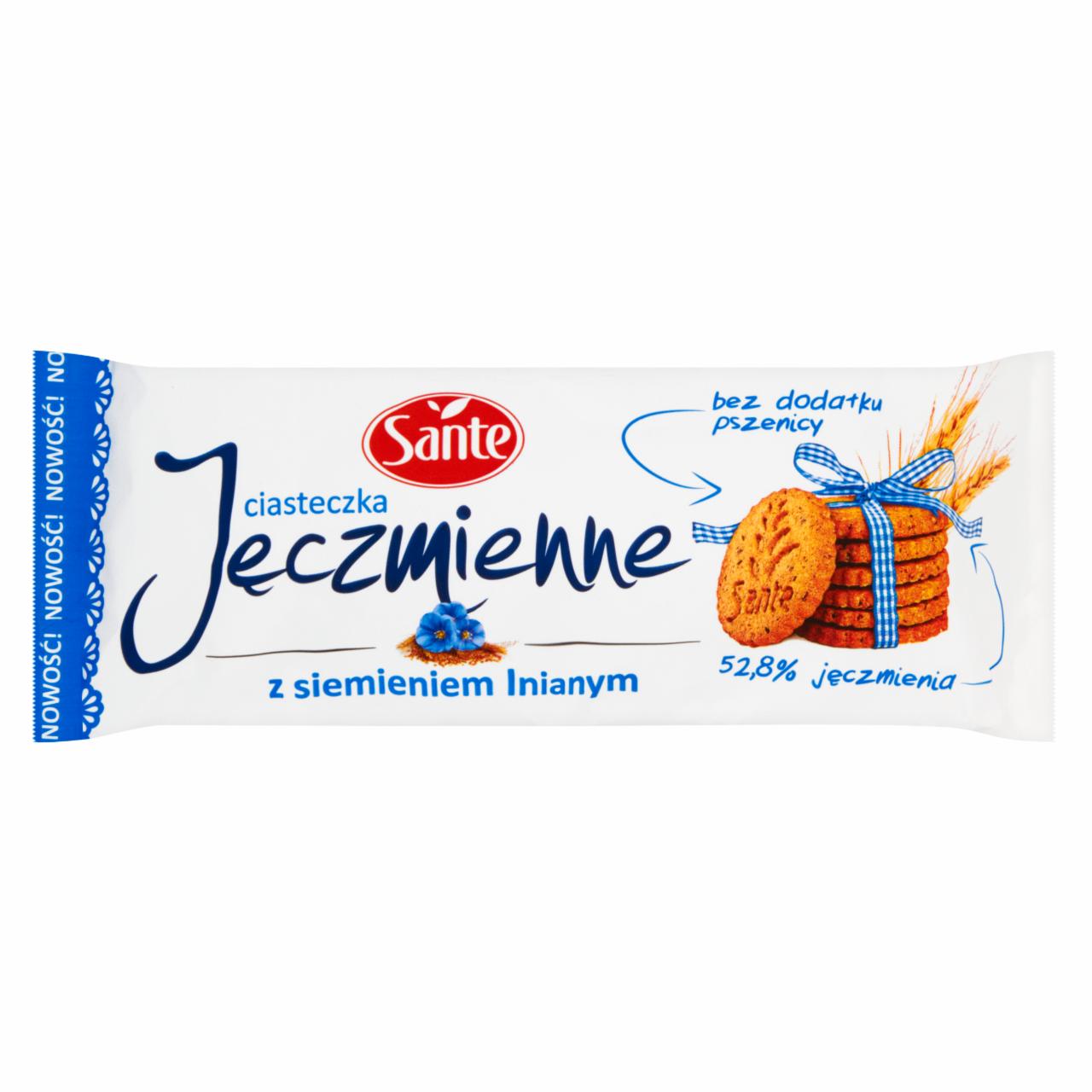 Zdjęcia - Sante Ciasteczka jęczmienne z siemieniem lnianym 148 g