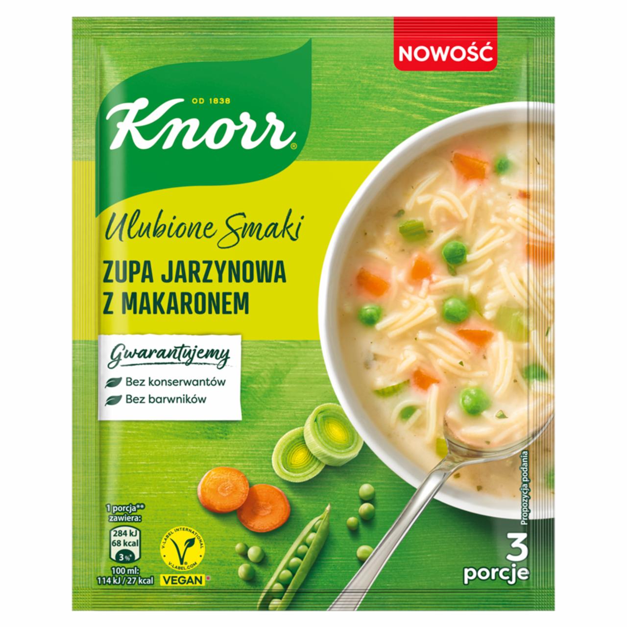 Zdjęcia - Knorr Ulubone Smaki Zupa jarzynowa z makaronem 62 g 