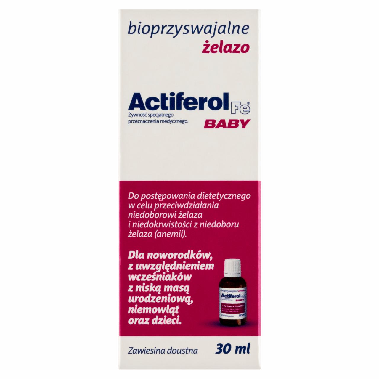 Zdjęcia - Actiferol Fe Baby Żywność specjalnego przeznaczenia medycznego bioprzyswajalne żelazo 30 ml