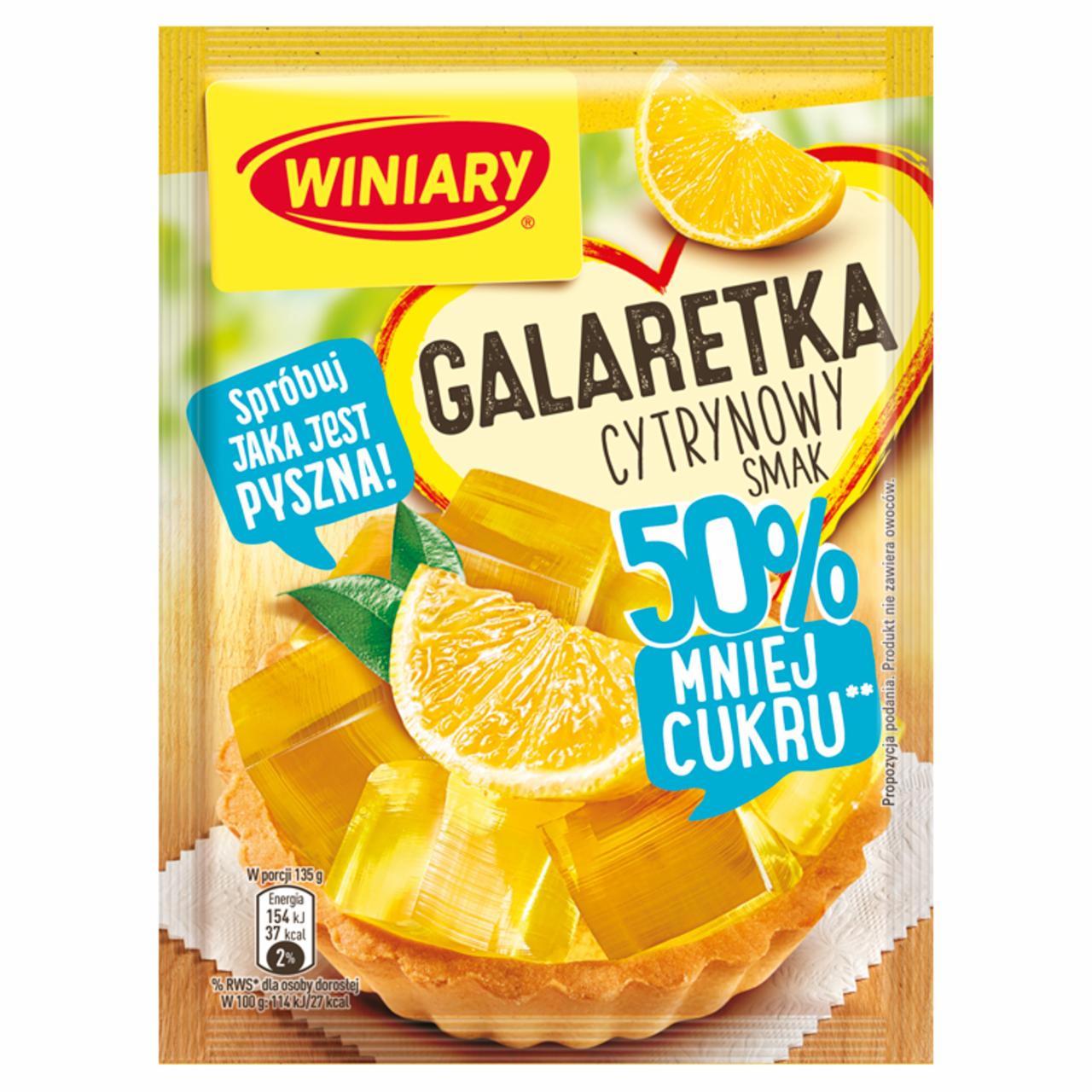 Zdjęcia - Winiary Galaretka cytrynowy smak 39 g